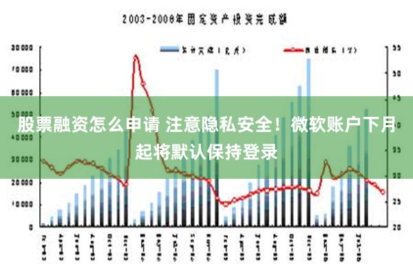 股票融资怎么申请 注意隐私安全！微软账户下月起将默认保持登录